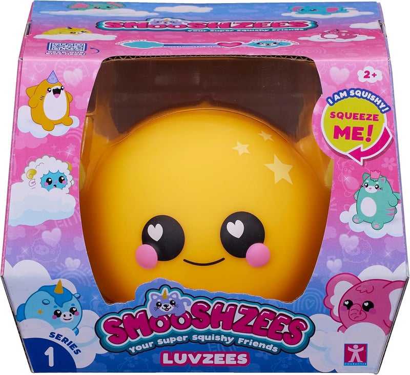 Smooshzees Luvzees, Sonny, Yellow Axolotl, Collectable Characters, Supersoft, Cuddly and Squishy! - Image 1